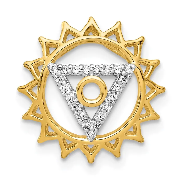 Goldia 14K Yellow Gold 110ct Real Diamond VishuddhaThroat Chakra Chain Slide PreStyled Sets Goldia 14K Yellow Gold 110ct Real Diamond VishuddhaThroat Chakra Chain Slide PreStyled Sets