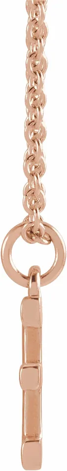 Necklaces TreasureFineJewelers 18K Rose GoldPlated Sterling Silver Initial E Dangle 18 Necklace