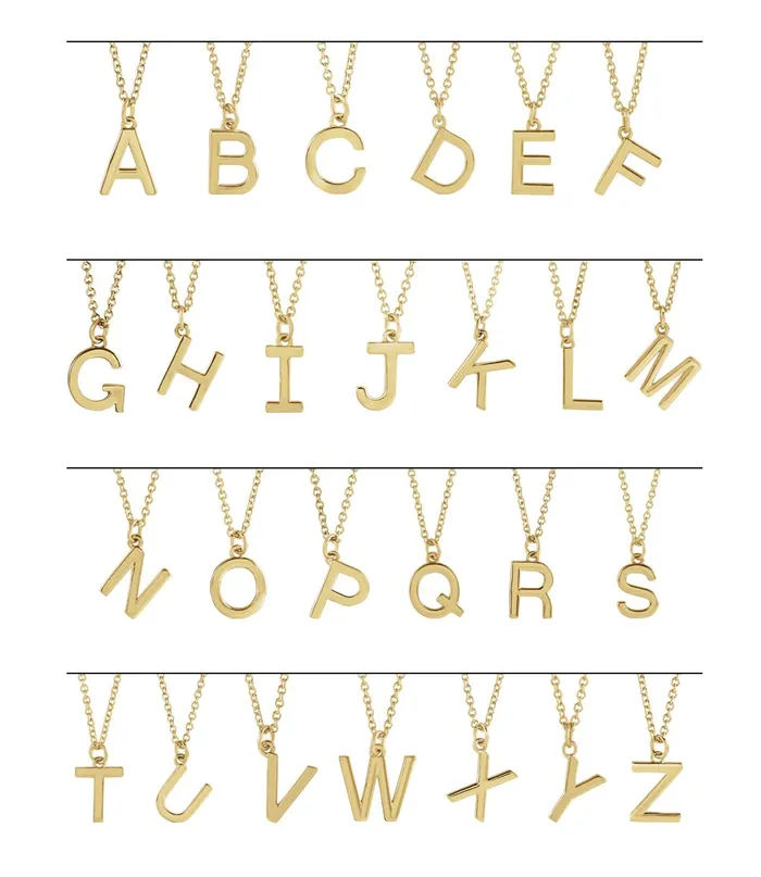 Necklaces TreasureFineJewelers 18K Rose GoldPlated Sterling Silver Initial E Dangle 18 Necklace