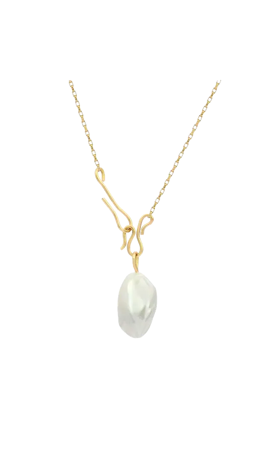 Necklaces Ourainia Pearl Pendant Faeber Studio