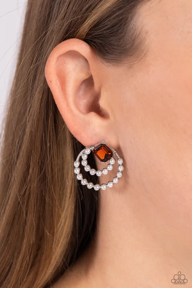Earrings Paparazzi Accessories Double Standard Brown Earrings Jewelry by Bretta