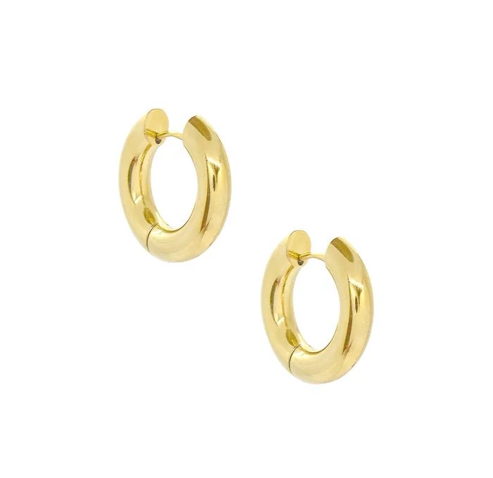 FELICE GOLD CHUNKY SMALL HOOP EARRINGS SAMPLE Mai Dsire Earrings