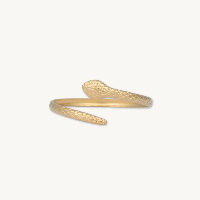 Snake Open Cuff Bangle Camile Stone Rings