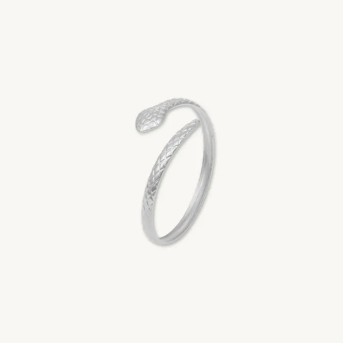 Snake Open Cuff Bangle Camile Stone Rings