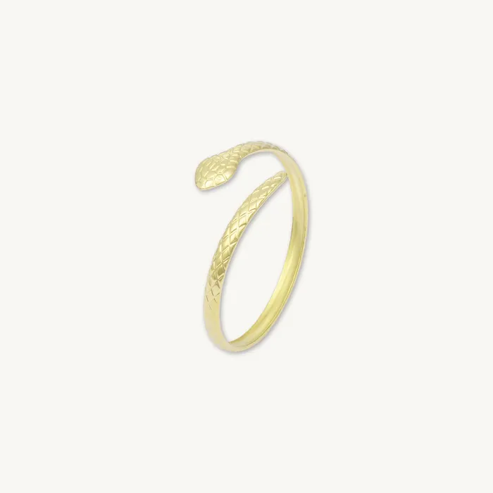 Snake Open Cuff Bangle Camile Stone Rings
