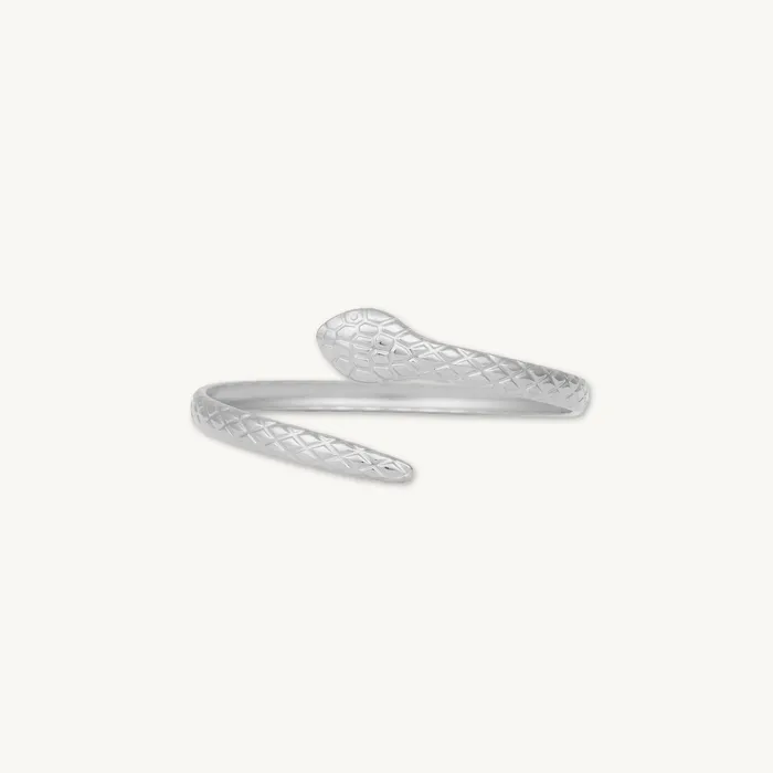 Snake Open Cuff Bangle Camile Stone Rings