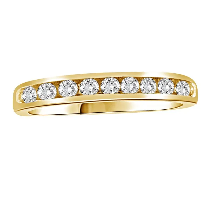 AV Rings LADIES BAND 033CT ROUND DIAMOND 14K YELLOW GOLD