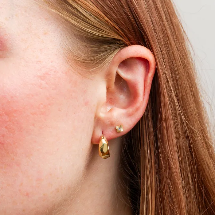 Corey Egan Gold Fragment Huggie Hoops PreStyled Sets