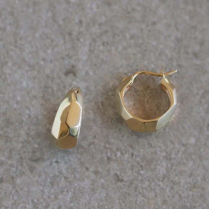 Corey Egan Gold Fragment Huggie Hoops PreStyled Sets