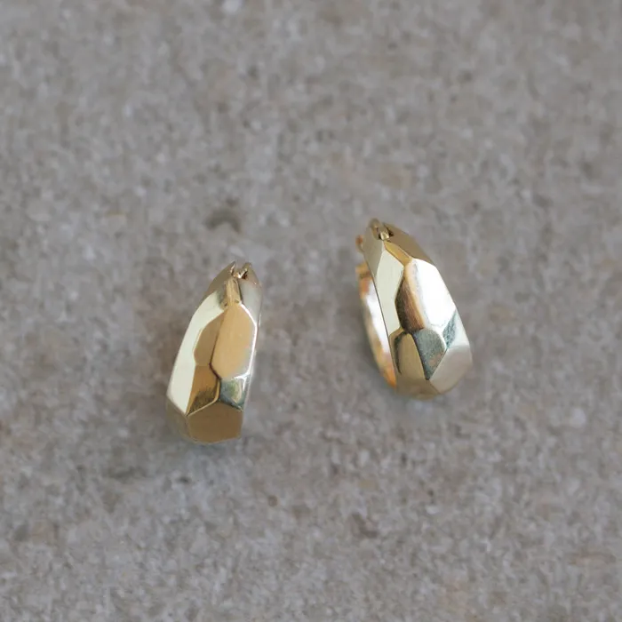 Corey Egan Gold Fragment Huggie Hoops PreStyled Sets