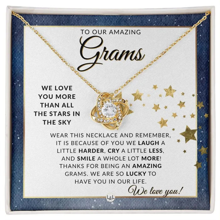 Our Grams Gift Meaningful Necklace Great For Mothers Day Christmas Her Birthday Or As An Encouragement Gift ShineOn Fulfillment Necklaces Our Grams Gift Meaningful Necklace Great For Mothers Day Christmas Her Birthday Or As An Encouragement Gift ShineOn Fulfillment Necklaces