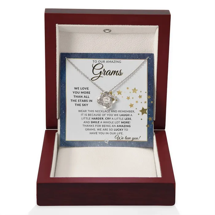 Our Grams Gift Meaningful Necklace Great For Mothers Day Christmas Her Birthday Or As An Encouragement Gift ShineOn Fulfillment Necklaces