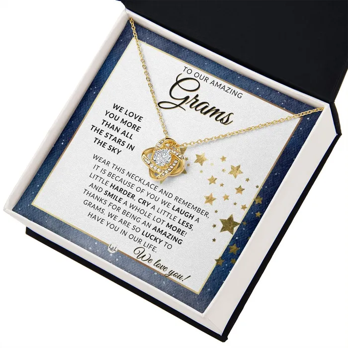 Our Grams Gift Meaningful Necklace Great For Mothers Day Christmas Her Birthday Or As An Encouragement Gift ShineOn Fulfillment Necklaces