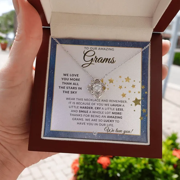 Our Grams Gift Meaningful Necklace Great For Mothers Day Christmas Her Birthday Or As An Encouragement Gift ShineOn Fulfillment Necklaces