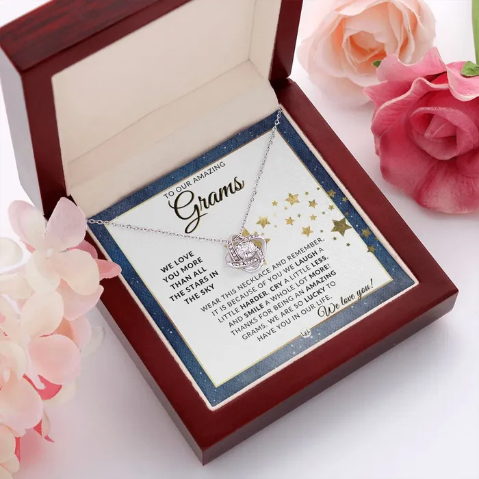 Our Grams Gift Meaningful Necklace Great For Mothers Day Christmas Her Birthday Or As An Encouragement Gift ShineOn Fulfillment Necklaces