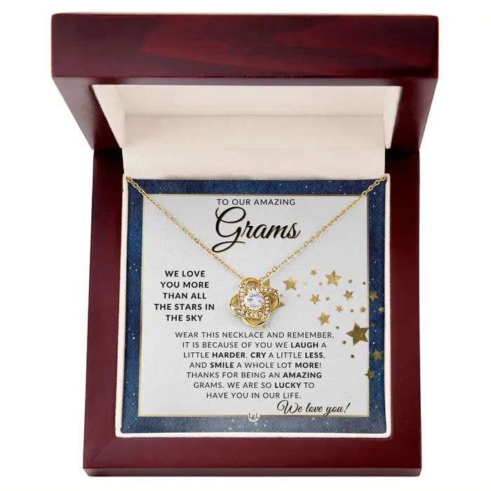 Our Grams Gift Meaningful Necklace Great For Mothers Day Christmas Her Birthday Or As An Encouragement Gift ShineOn Fulfillment Necklaces