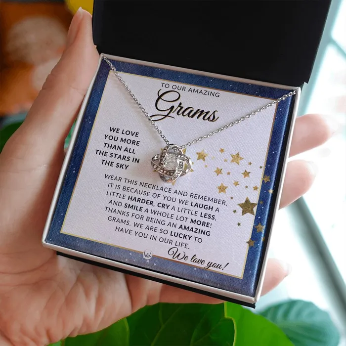 Our Grams Gift Meaningful Necklace Great For Mothers Day Christmas Her Birthday Or As An Encouragement Gift ShineOn Fulfillment Necklaces