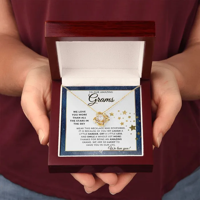 Our Grams Gift Meaningful Necklace Great For Mothers Day Christmas Her Birthday Or As An Encouragement Gift ShineOn Fulfillment Necklaces