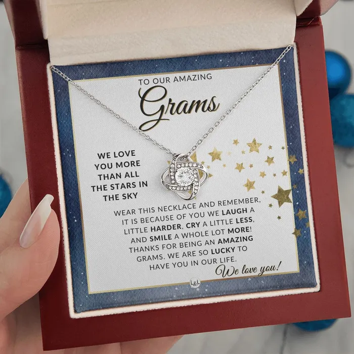 Our Grams Gift Meaningful Necklace Great For Mothers Day Christmas Her Birthday Or As An Encouragement Gift ShineOn Fulfillment Necklaces