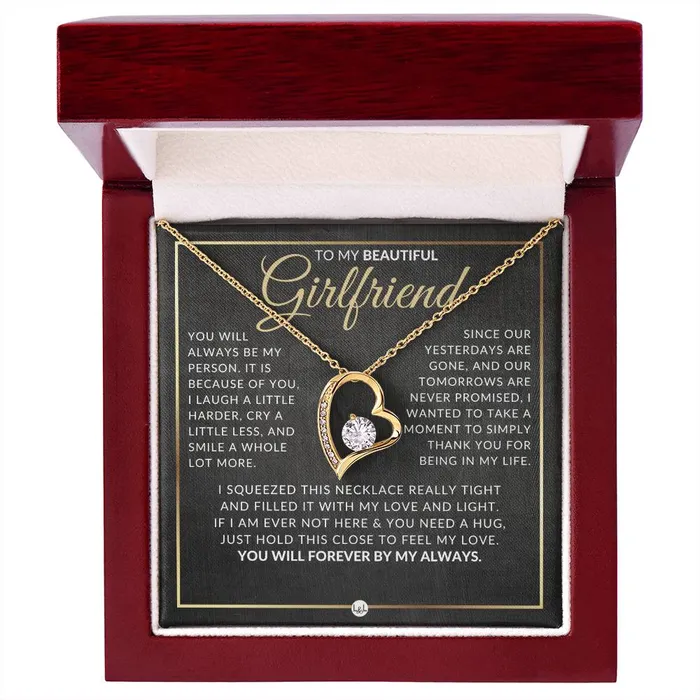ShineOn Fulfillment Necklaces Gift For Girlfriend Open Heart Pendant Necklace Sentimental and Romantic Christmas Valentines Day Birthday or Anniversary Present