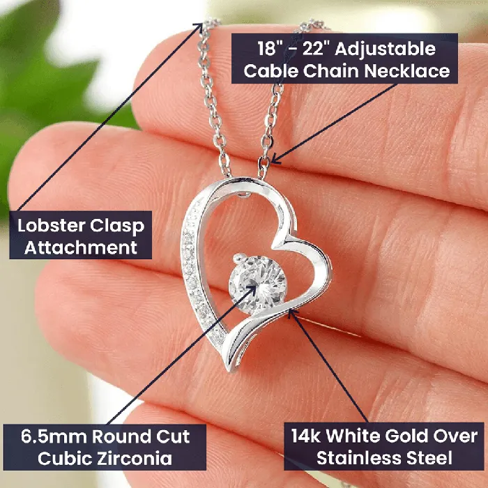 ShineOn Fulfillment Necklaces Gift For Girlfriend Open Heart Pendant Necklace Sentimental and Romantic Christmas Valentines Day Birthday or Anniversary Present