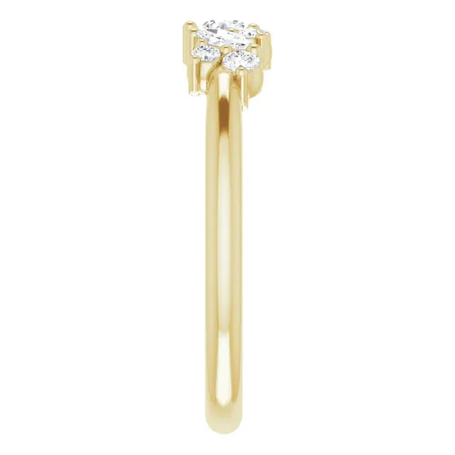 Storyteller by Vintage Magnality Rings Mosaic MultiShape 13 CTW Natural Diamond Ring Solid 14K Rose White Yellow Gold
