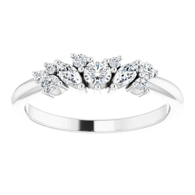 Storyteller by Vintage Magnality Rings Mosaic MultiShape 13 CTW Natural Diamond Ring Solid 14K Rose White Yellow Gold