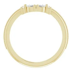 STULLER Rings Ever Ever 14K Yellow Gold 12ctw Chevron Style Diamond Wedding Band STULLER Rings Ever Ever 14K Yellow Gold 12ctw Chevron Style Diamond Wedding Band