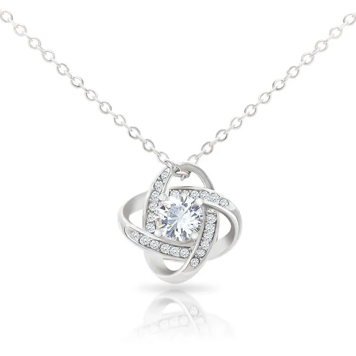 To My Talented Niece Love Knot Pendant Necklace The Perfect Gift ShineOn Fulfillment Necklaces