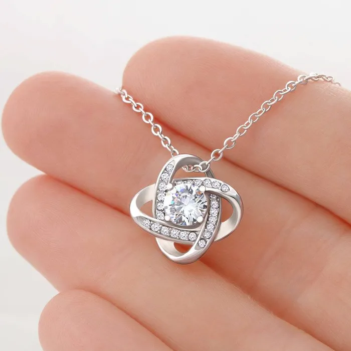To My Talented Niece Love Knot Pendant Necklace The Perfect Gift ShineOn Fulfillment Necklaces