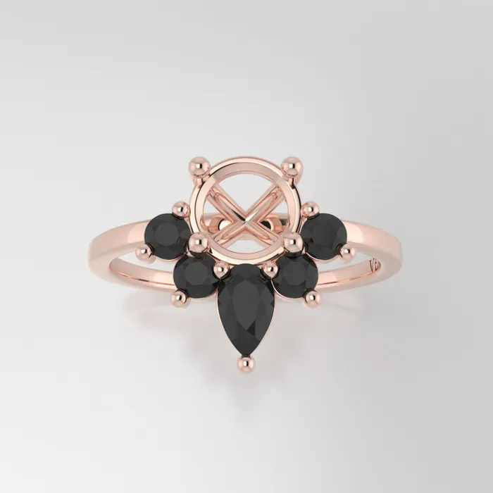 VENVS Rings The Estelle 14k Rose Size 7 Stone PS108 Antelope Ring Box Custom Engraving 0 VENVS Rings The Estelle 14k Rose Size 7 Stone PS108 Antelope Ring Box Custom Engraving 0