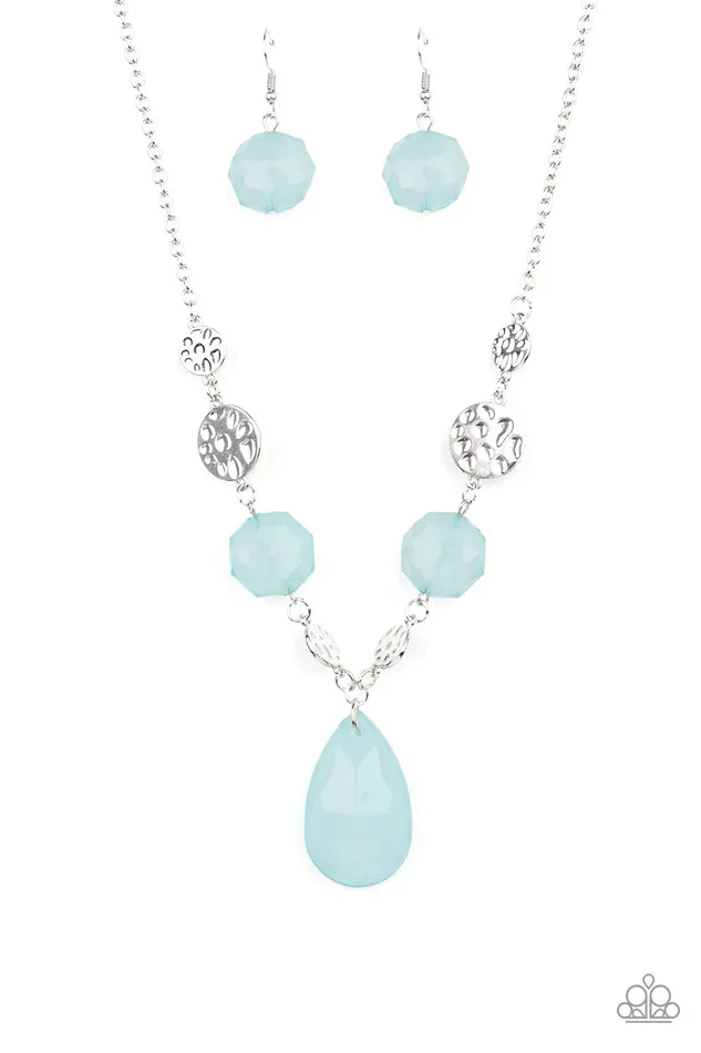 A Finishing Touch Jewelry Necklaces Paparazzi DEW What You Wanna DEW Blue Necklace