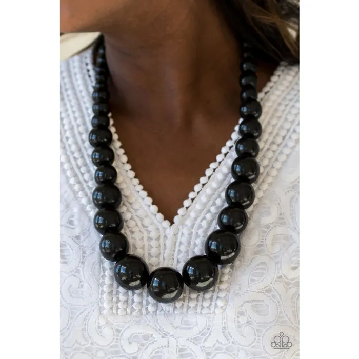 A Finishing Touch Jewelry Necklaces Paparazzi Effortlessly Everglades Black Wood Necklace A Finishing Touch Jewelry Necklaces Paparazzi Effortlessly Everglades Black Wood Necklace