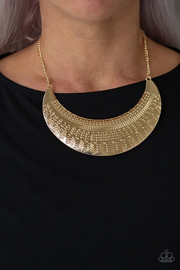 A Finishing Touch Jewelry Necklaces Paparazzi Large As Life Gold Necklace