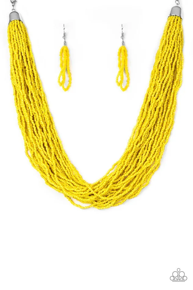 A Finishing Touch Jewelry Necklaces Paparazzi The Show Must Congo On Yellow Necklace A Finishing Touch Jewelry Necklaces Paparazzi The Show Must Congo On Yellow Necklace