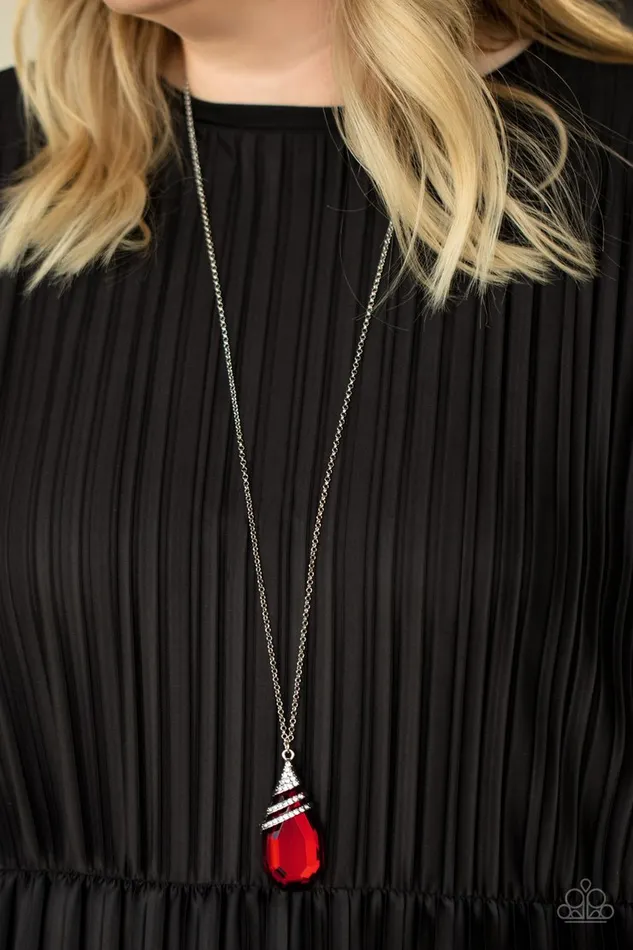 A Finishing Touch Jewelry Paparazzi Demandingly Diva Red Necklace Necklaces