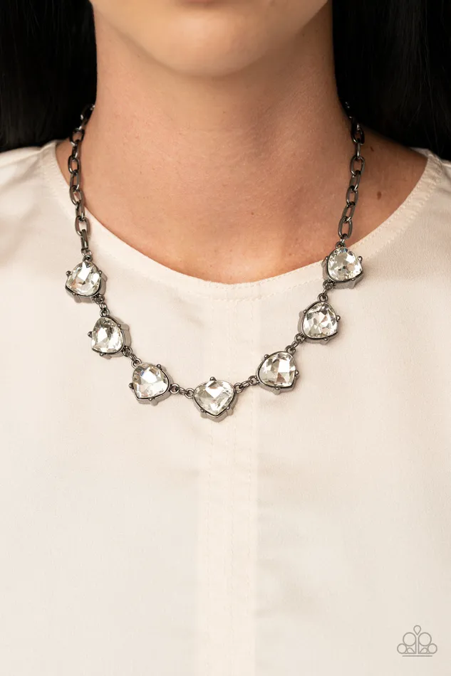 A Finishing Touch Jewelry Paparazzi Star Quality Sparkle Gunmetal Rhinestone Necklace December 2020 Life Of The Party Exclusive Necklaces A Finishing Touch Jewelry Paparazzi Star Quality Sparkle Gunmetal Rhinestone Necklace December 2020 Life Of The Party Exclusive Necklaces