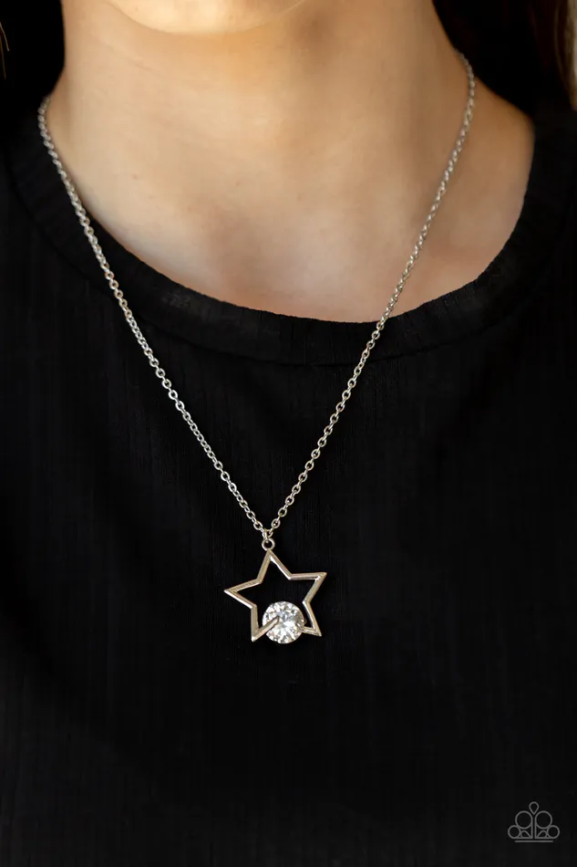 A Finishing Touch Jewelry Paparazzi Starry Fireworks White Necklace Necklaces