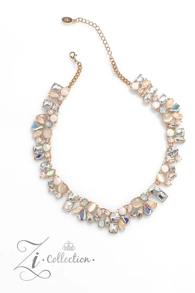 A Finishing Touch Paparazzi Enchanting 2023 Gold Zi Collection Necklace Necklaces