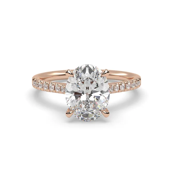 Blair Oval Diamond Engagement Ring in Rose Gold Howard Fine Jewellers Rings Blair Oval Diamond Engagement Ring in Rose Gold Howard Fine Jewellers Rings