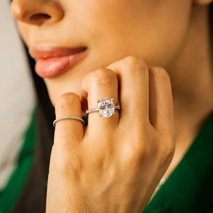 Blair Oval Diamond Engagement Ring in Rose Gold Howard Fine Jewellers Rings