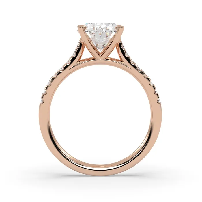 Blair Oval Diamond Engagement Ring in Rose Gold Howard Fine Jewellers Rings