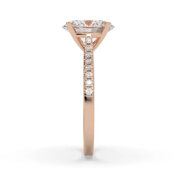Blair Oval Diamond Engagement Ring in Rose Gold Howard Fine Jewellers Rings