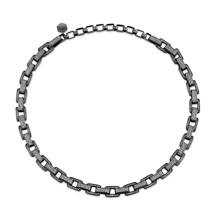 DIAMOND PAVE DECO LINK NECKLACE SHAY JEWELRY Necklaces
