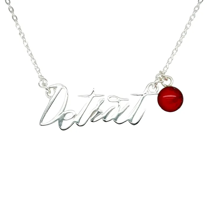 Joe Louis Arena Necklaces Detroit Necklace Joe Louis Edition Silver