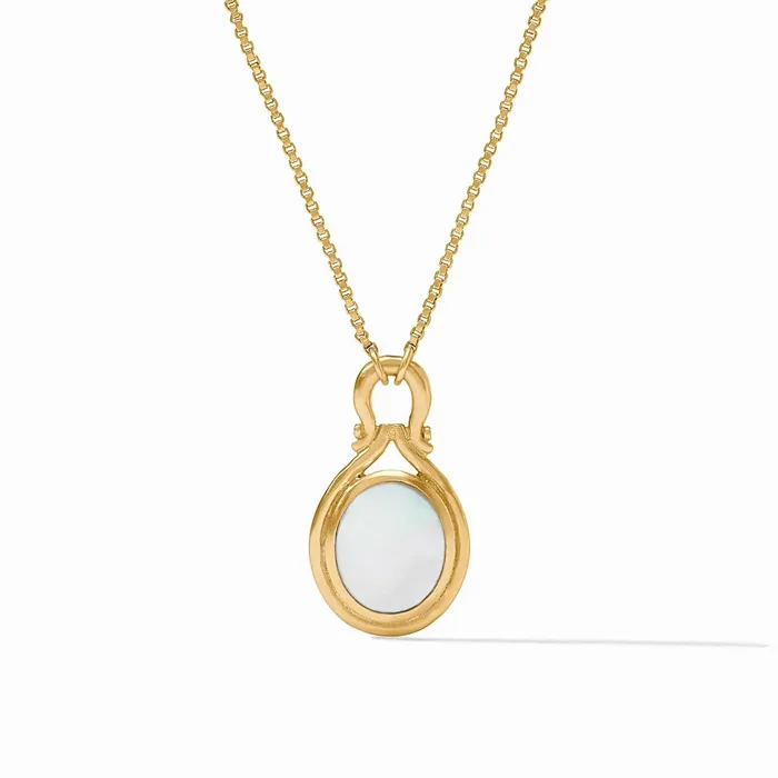 Julie Vos Saratoga Delicate Necklace with Mother of Pearl Julie Vos Necklaces Julie Vos Saratoga Delicate Necklace with Mother of Pearl Julie Vos Necklaces