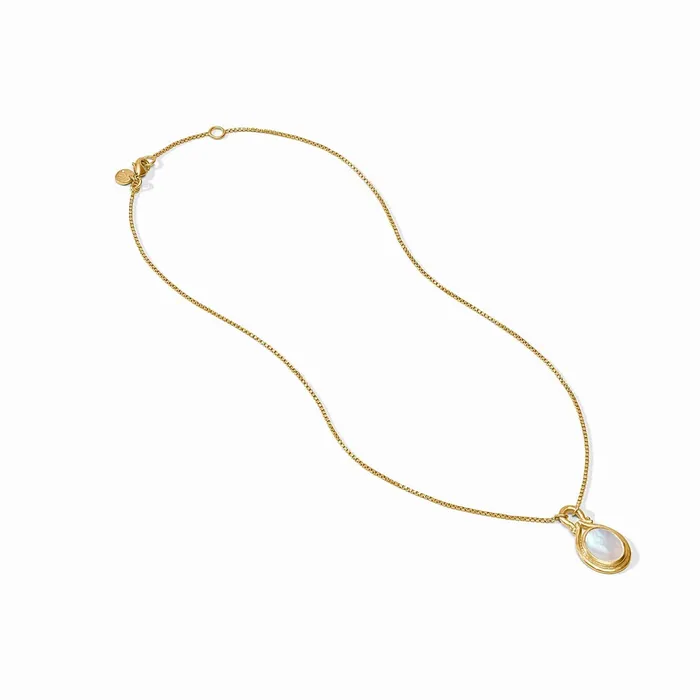 Julie Vos Saratoga Delicate Necklace with Mother of Pearl Julie Vos Necklaces