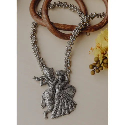 justrealdealcom Necklaces Afgani German Silver Oxidized Necklace for Women DESIGN 60