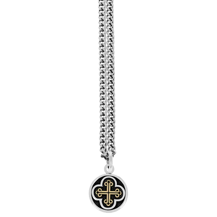 King Baby Necklaces Symmetrical Traditional Cross Pendant w Gold Alloy