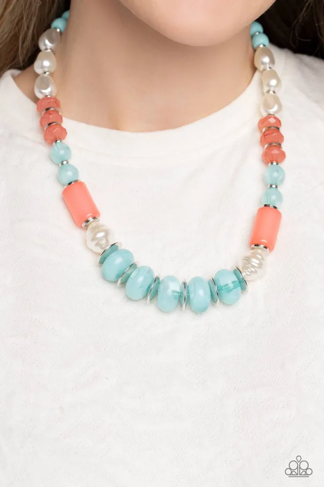 Necklaces A Finishing Touch Jewelry Paparazzi A SHEEN Slate Blue necklace